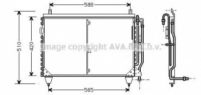 AVA QUALITY COOLING ms5199 -  Конденсатор, кондиционер
